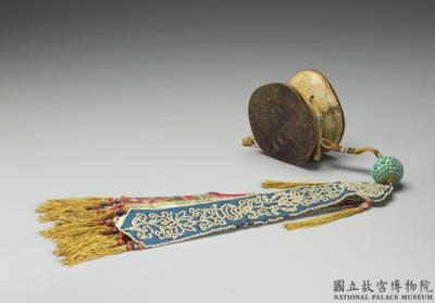 图片[3]-Damaru skull hand-drum with case, made in Tibet, Qing dynasty (1644-1911)-China Archive